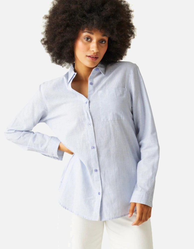 Womens Primevere Cotton Blend Long Sleeved Shirt