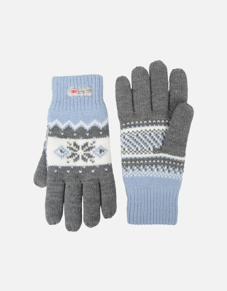 Womens/Ladies Thinsulate Fair Isle Gloves