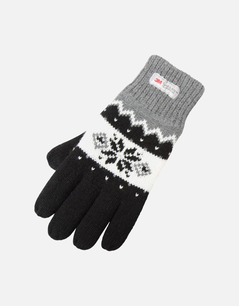Womens/Ladies Thinsulate Fair Isle Gloves