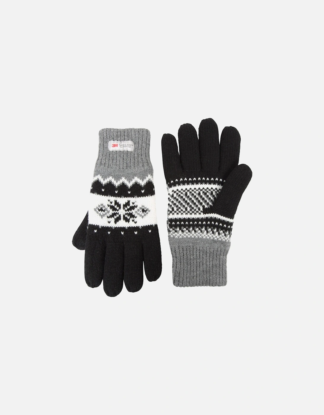 Womens/Ladies Thinsulate Fair Isle Gloves, 4 of 3