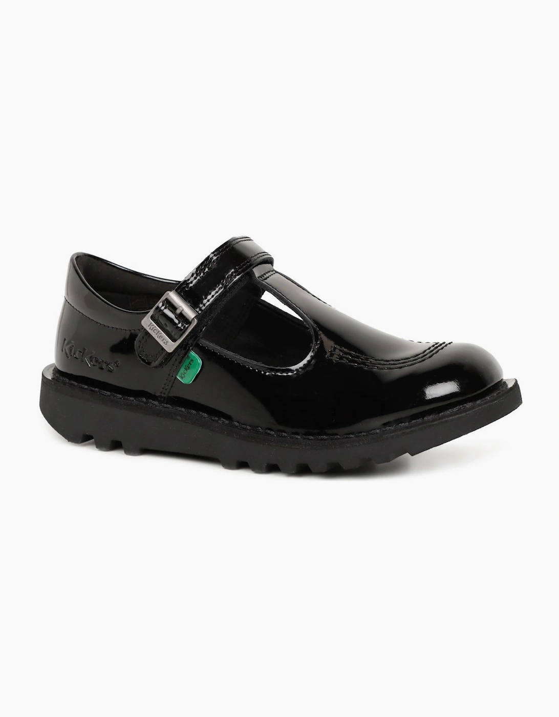 Kickers Girls Black 'S Kick T Junior Riptape School Shoes  1 (Older)/F (Standard) Junior 1/33 Kids