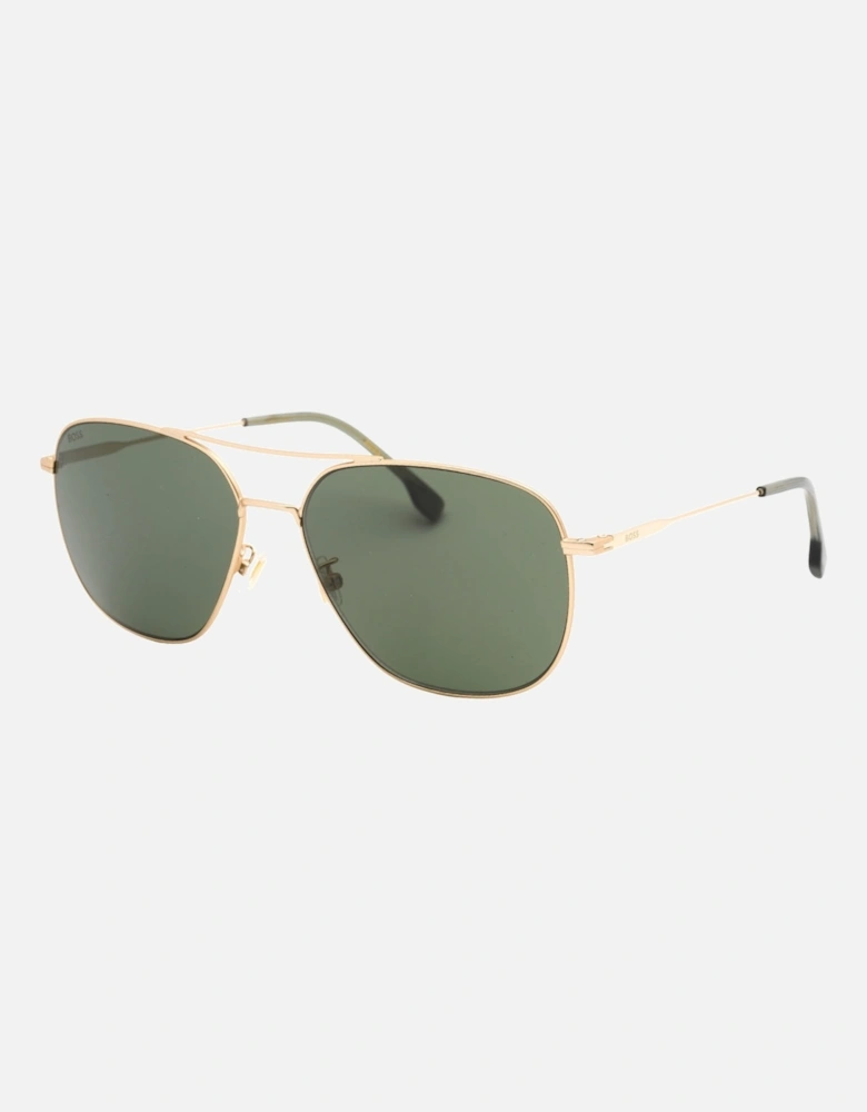 1557 0Aoz Qt Matte Gold Sunglasses