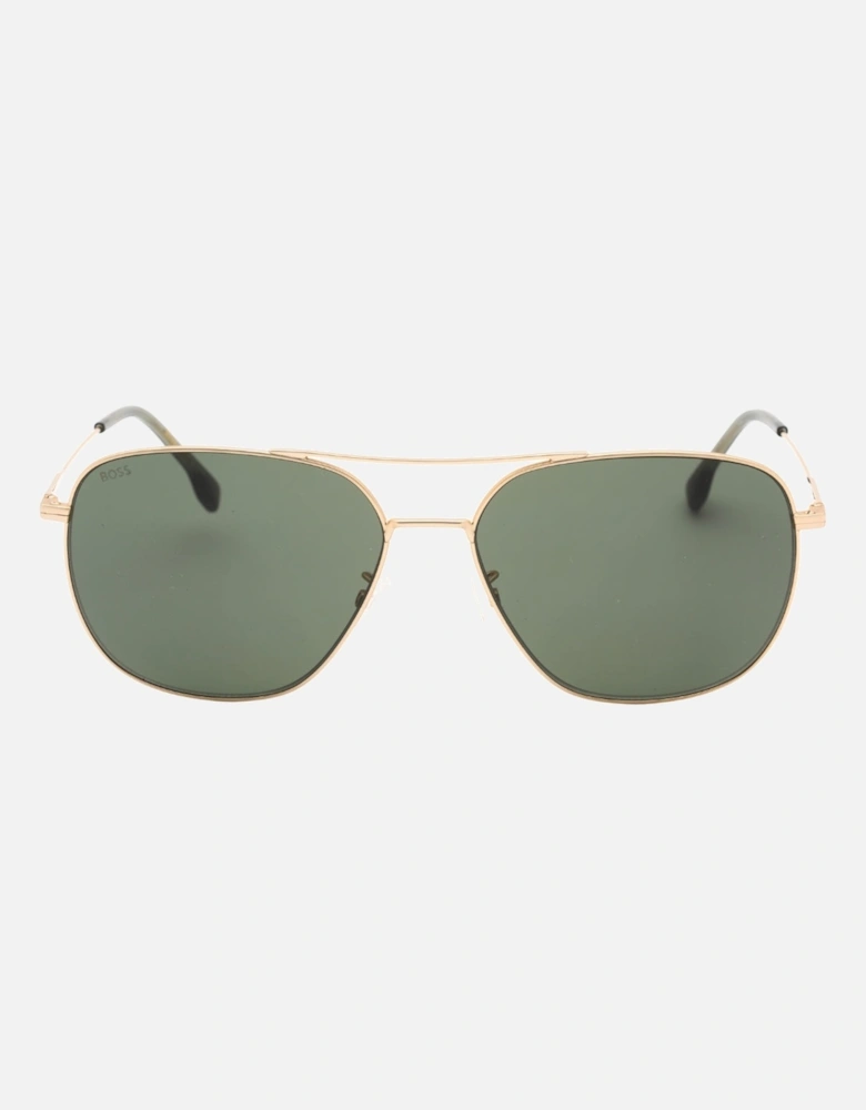 1557 0Aoz Qt Matte Gold Sunglasses