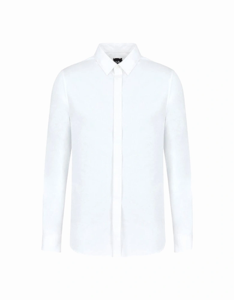 Poplin Long Sleeve Shirt White