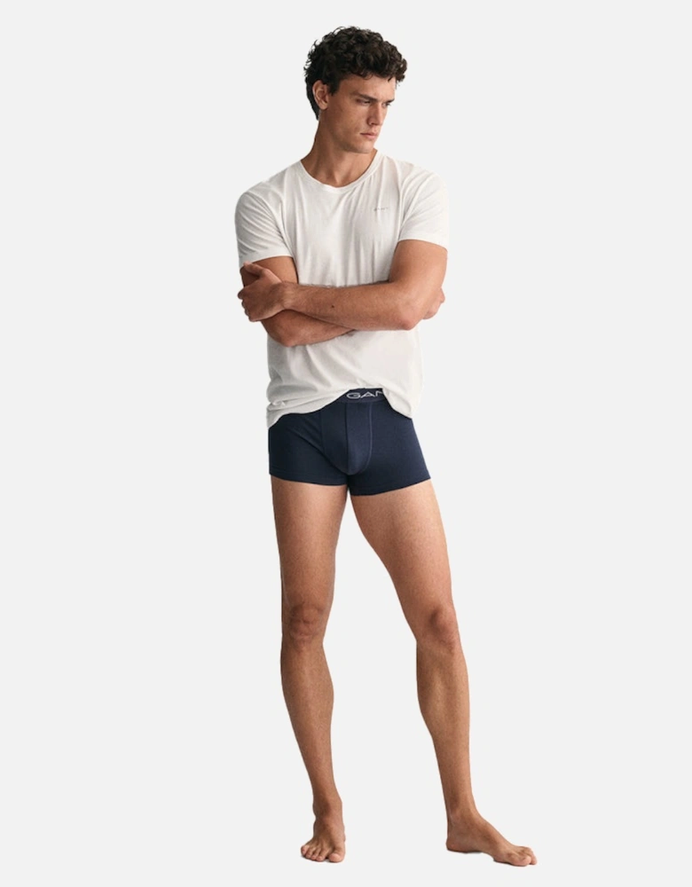 7-Pack Contrast Waistband Boxer Trunks, Navy