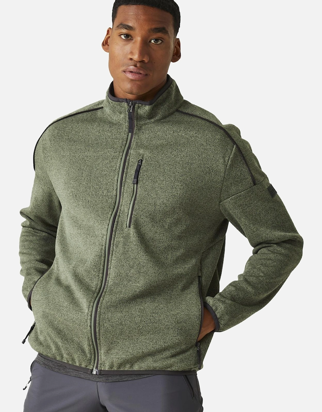 Mens Kames Full Zip Fleece, 2 of 1