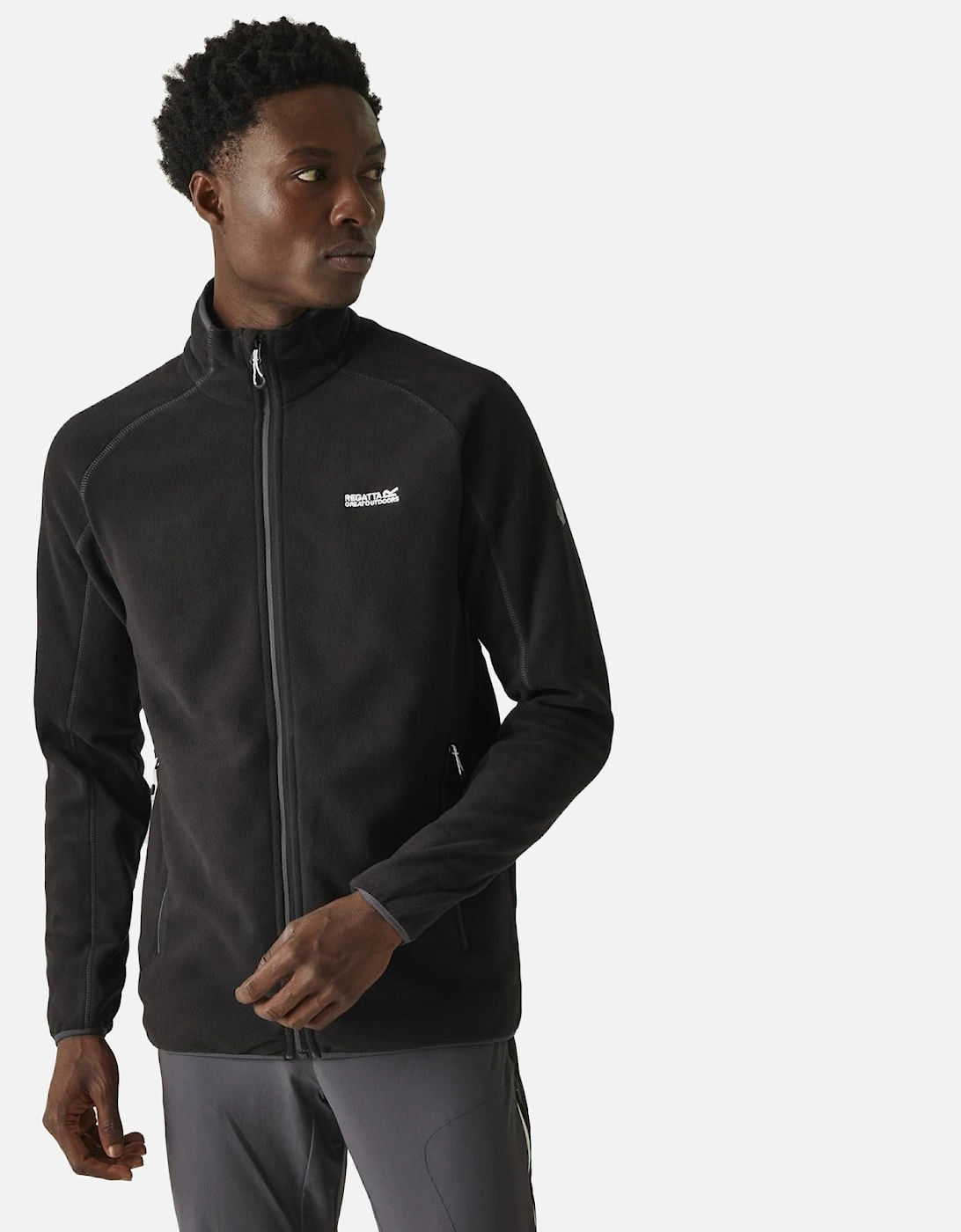 Mens Hadfield Full Zip Fleece Jacket, 2 of 1