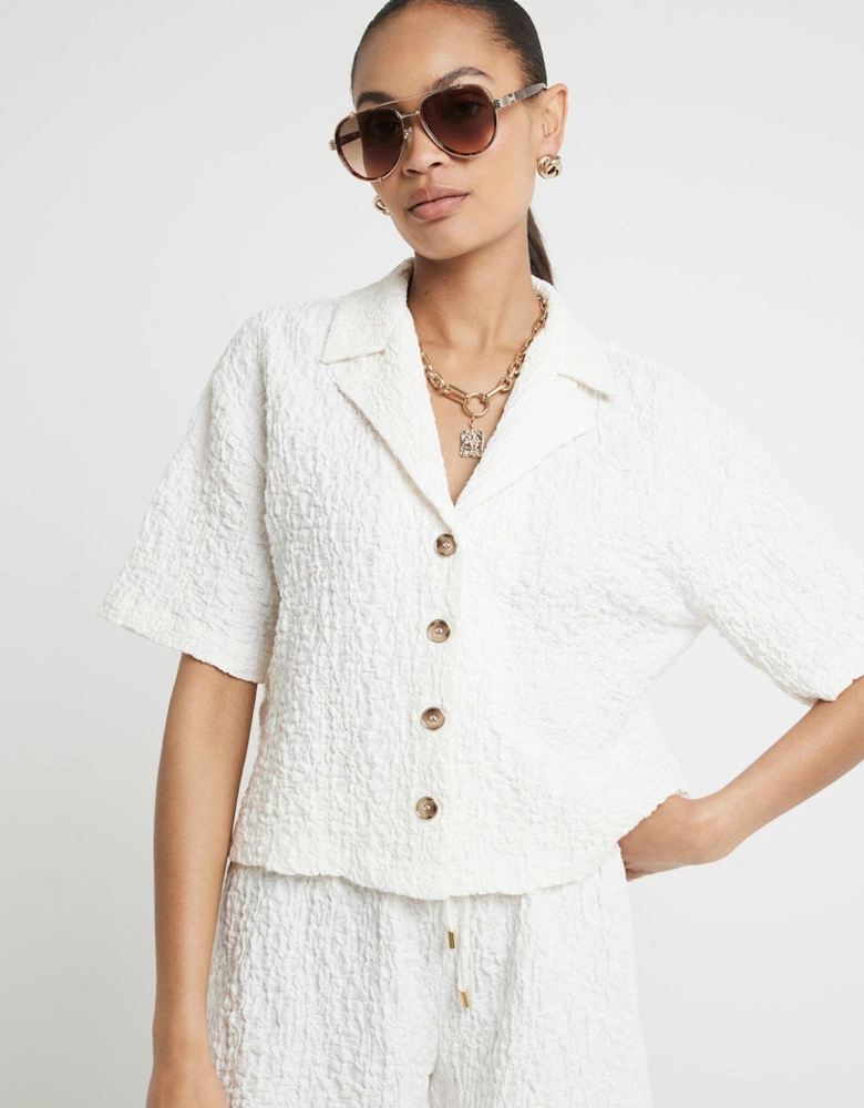 Textured Shirt - Cream