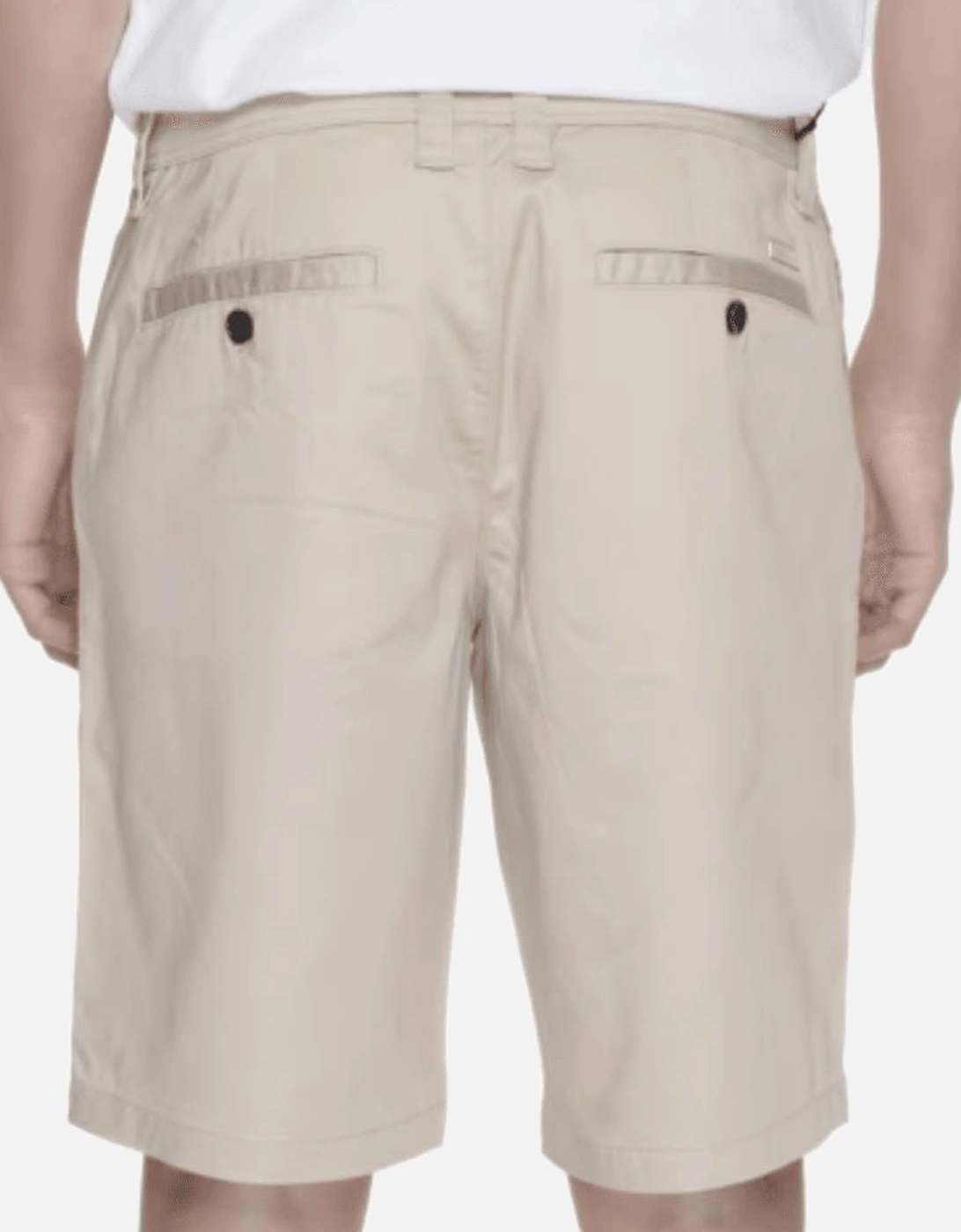 Cotton Cream Chino Shorts