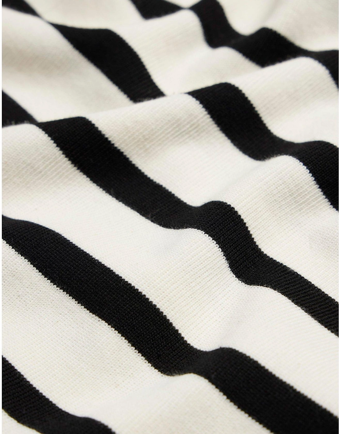 Stripe Ribbed Seamless T-Shirt