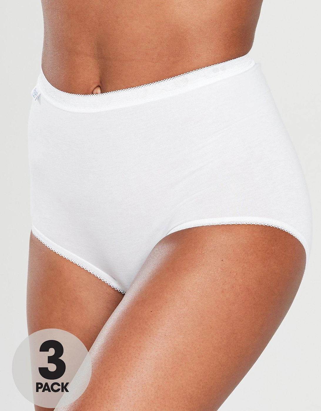 3 Pack Maxi Briefs - White, 4 of 3