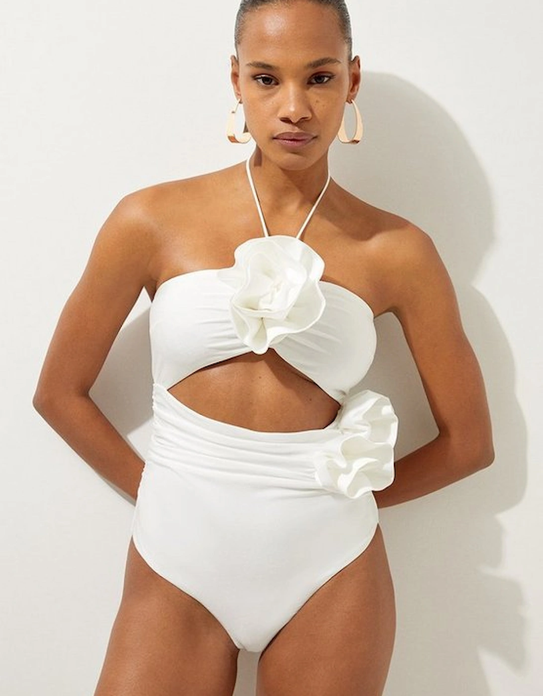 Rosette Cut Out Detail Swimsuit, 5 of 4