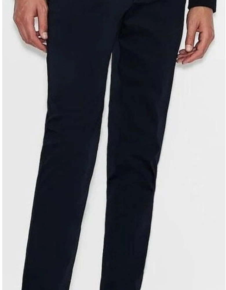 Cotton Slim Fit Black Chino Pants