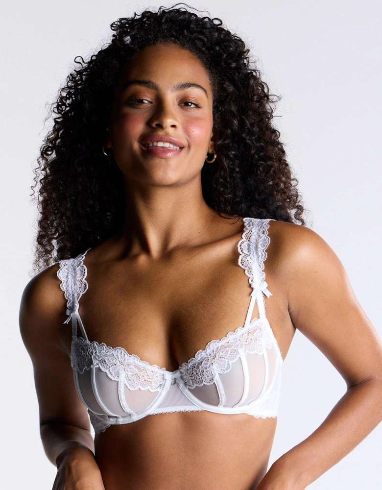 Jordyn Balconette Bra - White