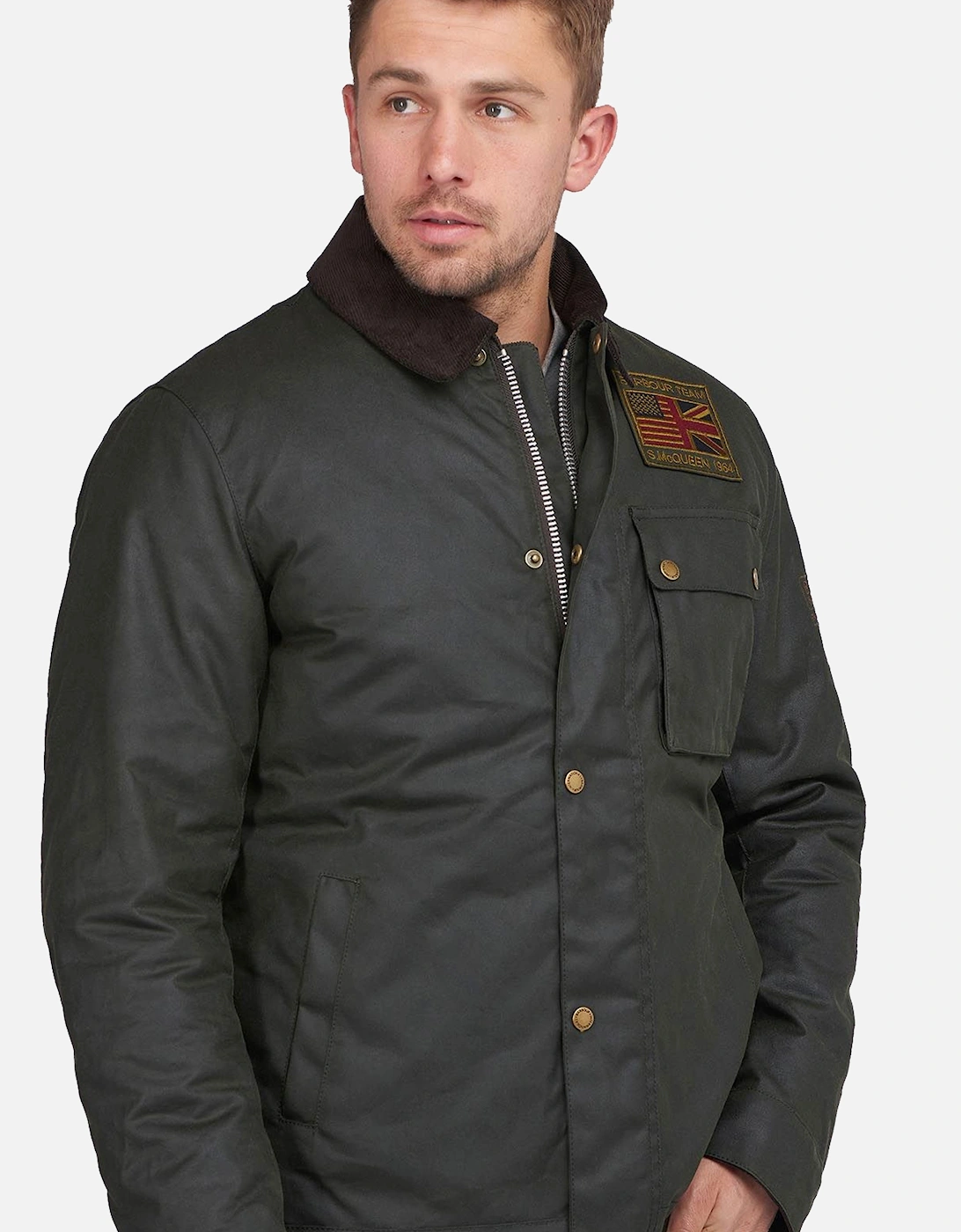 Steve Mcqueen Workers Wax Jacket Sage