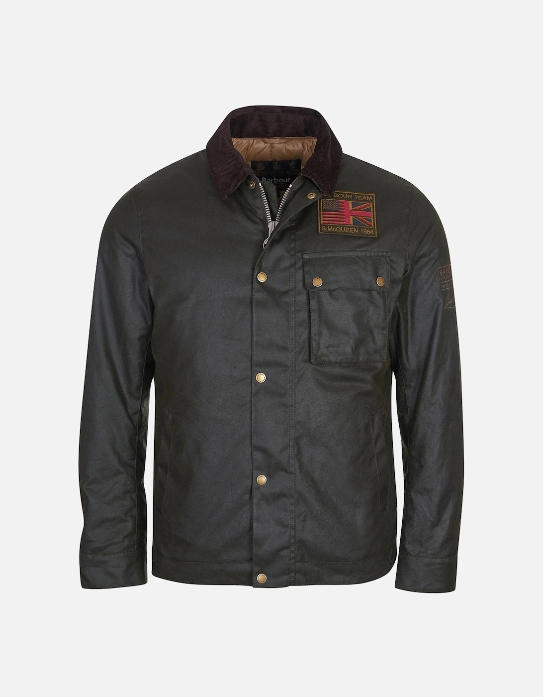 Steve Mcqueen Workers Wax Jacket Sage, 6 of 5