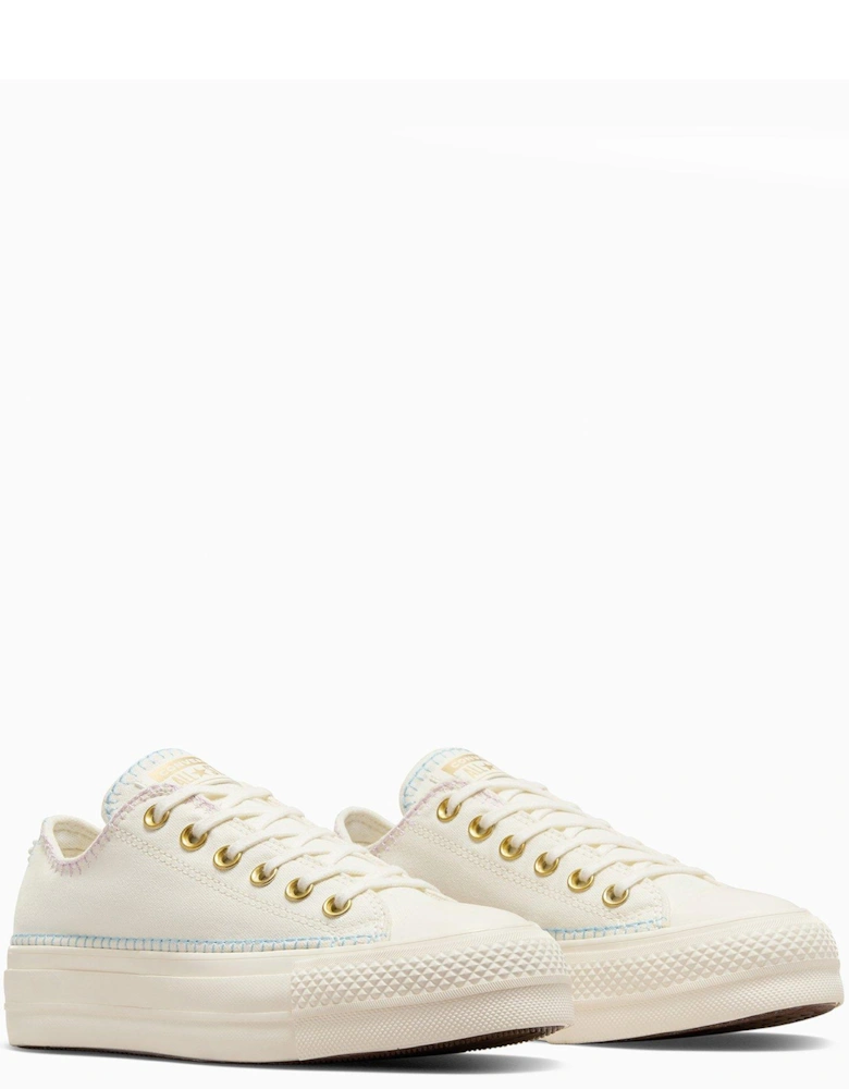 Womens Lift Stitch Sich Ox Trainers - Off White