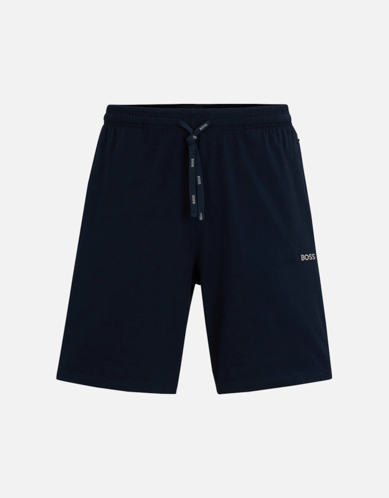 Stretch Cotton Lounge Shorts, Navy