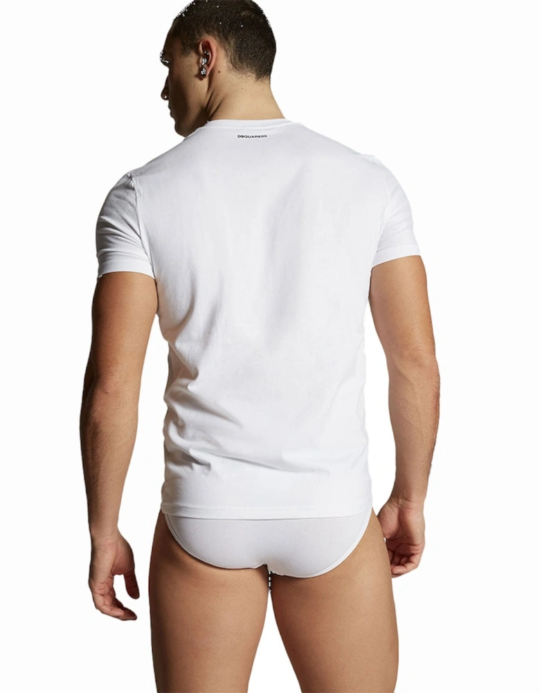 2-Pack Basic V-Neck T-Shirts, White