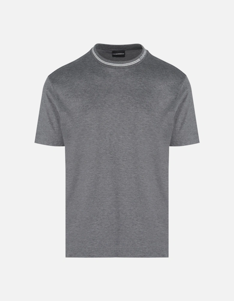 Branded Cotton T Shirt Grey