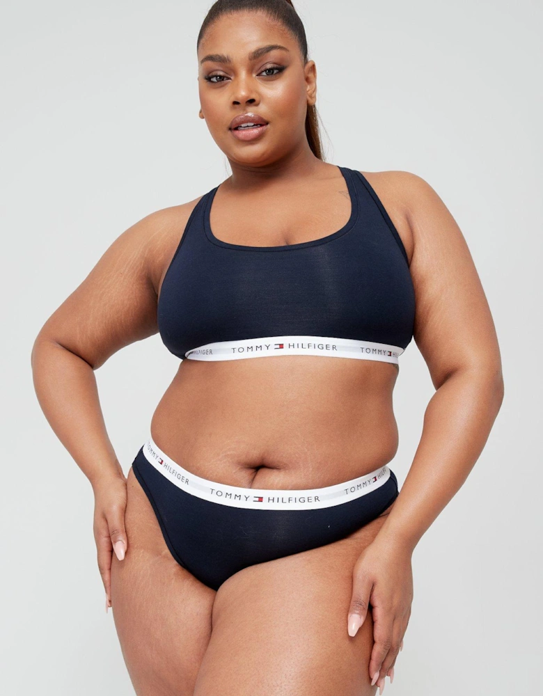 Plus Size Logo Waistband Brief - Navy