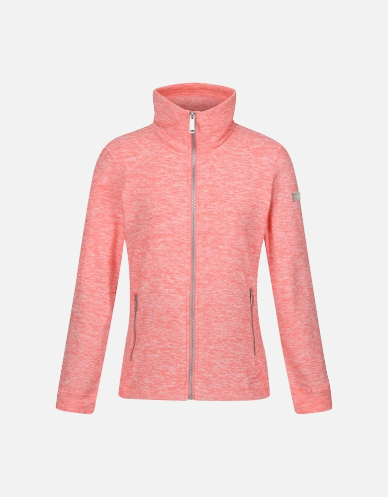 Womens/Ladies Azaelia Marl Full Zip Fleece Jacket