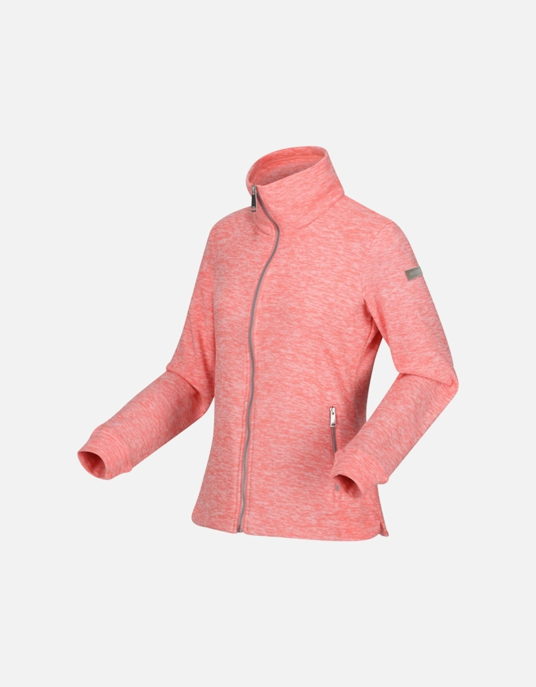 Womens/Ladies Azaelia Marl Full Zip Fleece Jacket