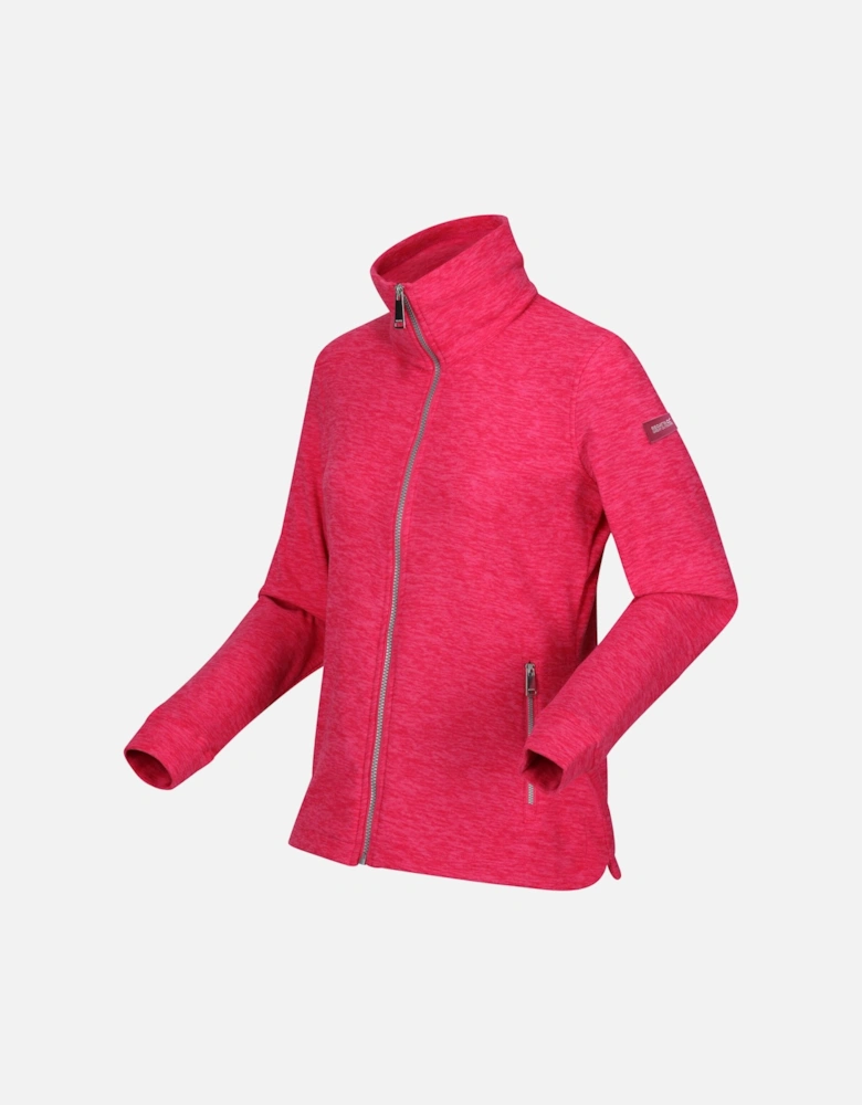 Womens/Ladies Azaelia Marl Full Zip Fleece Jacket