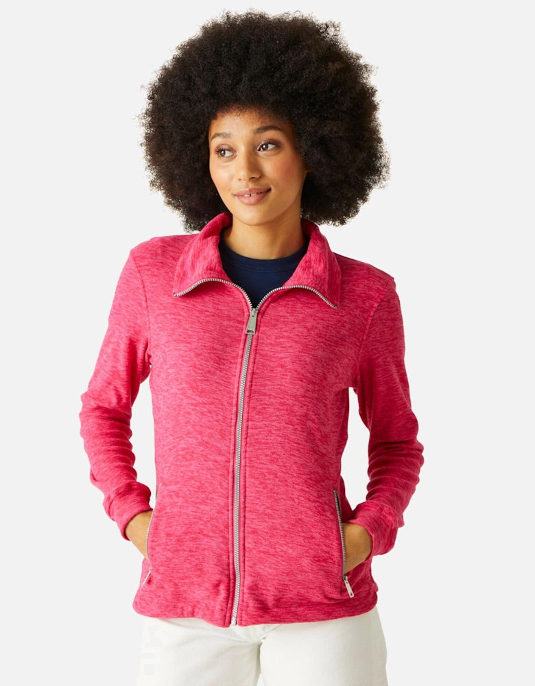 Womens/Ladies Azaelia Marl Full Zip Fleece Jacket