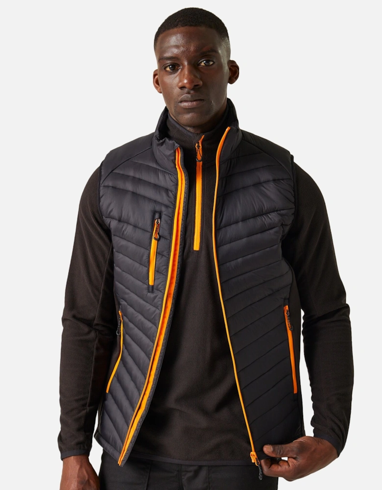 Mens Navigate Quilted Hybrid Gilet