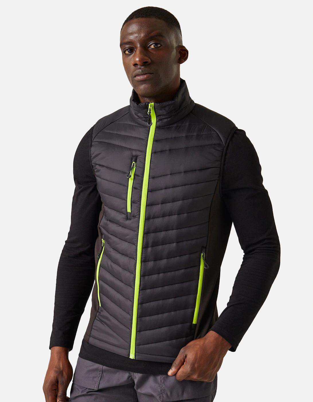 Mens Navigate Quilted Hybrid Gilet