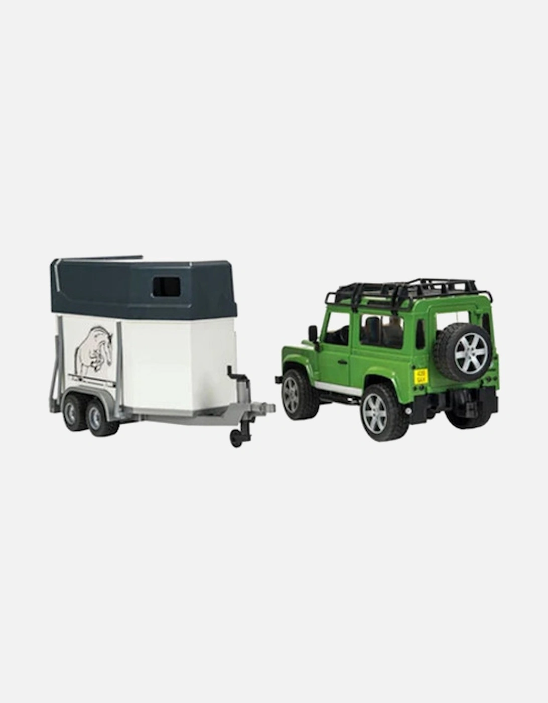 Bruder Land Rover Defender with Horse & Trailer