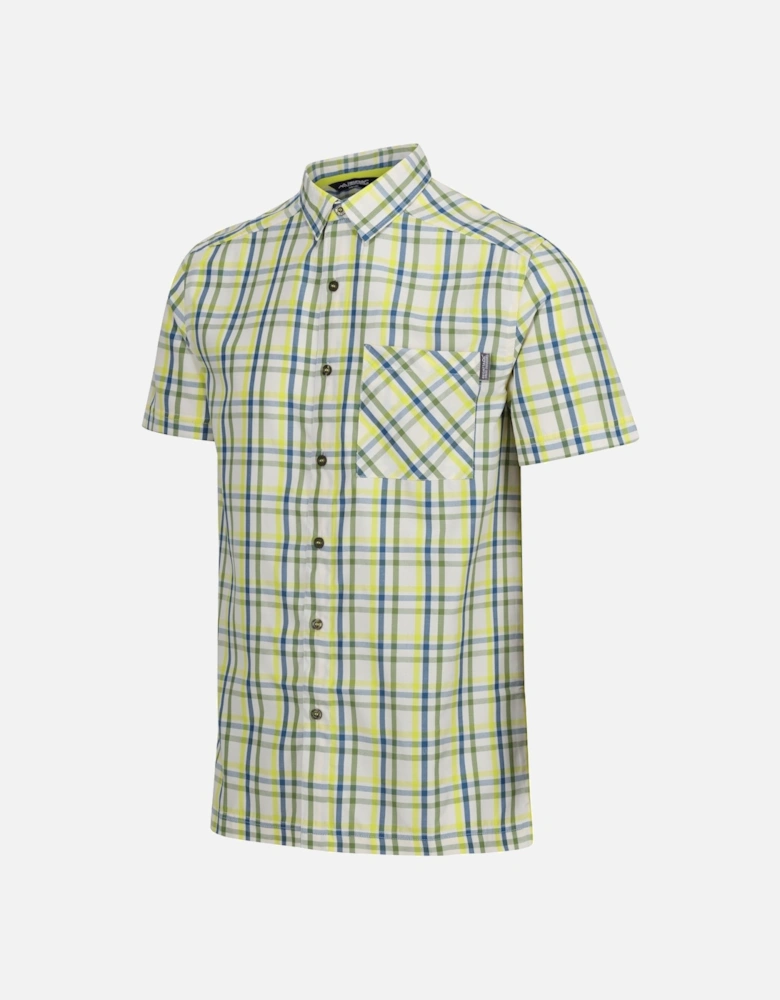 Mens Mindano VIII Checked Short-Sleeved Shirt