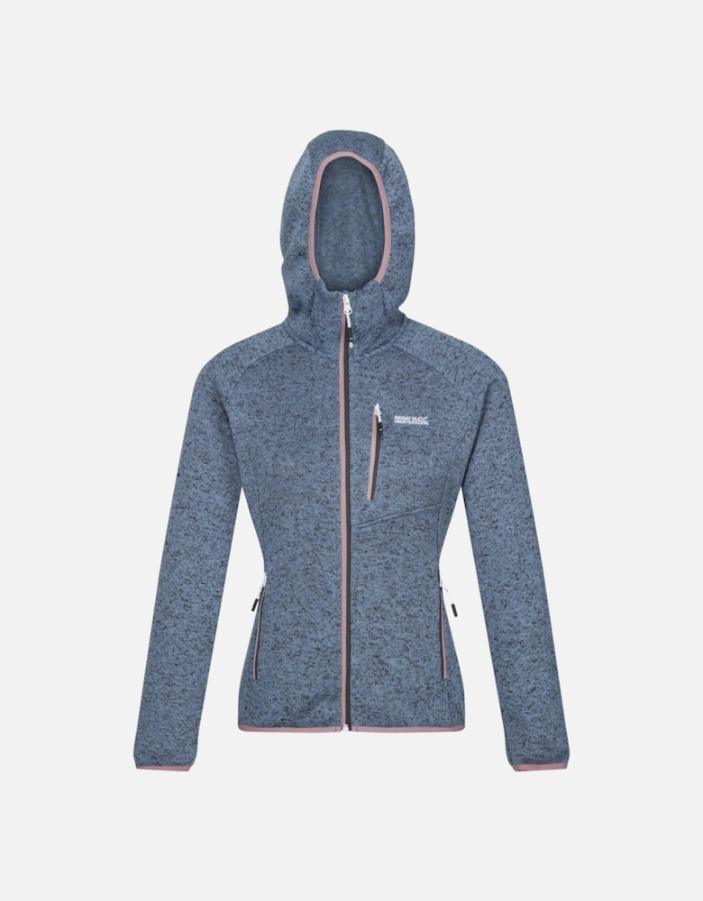 Womens/Ladies Newhill Marl Hooded Fleece Jacket