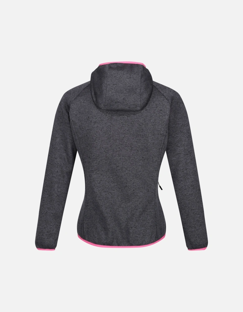 Womens/Ladies Newhill Marl Hooded Fleece Jacket