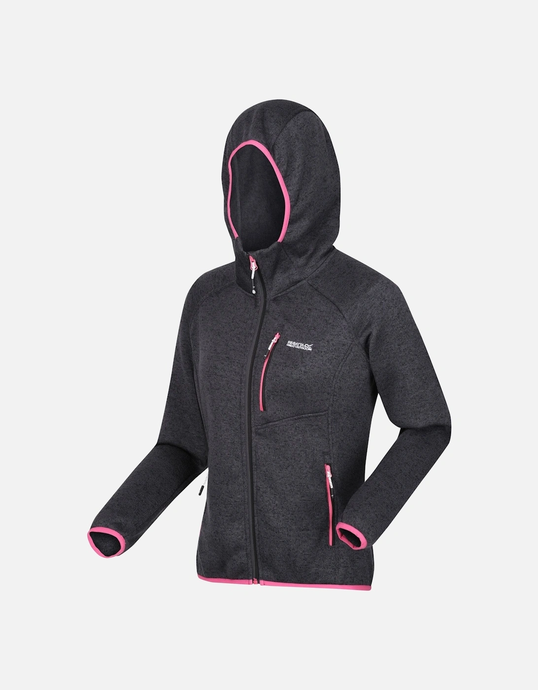 Womens/Ladies Newhill Marl Hooded Fleece Jacket