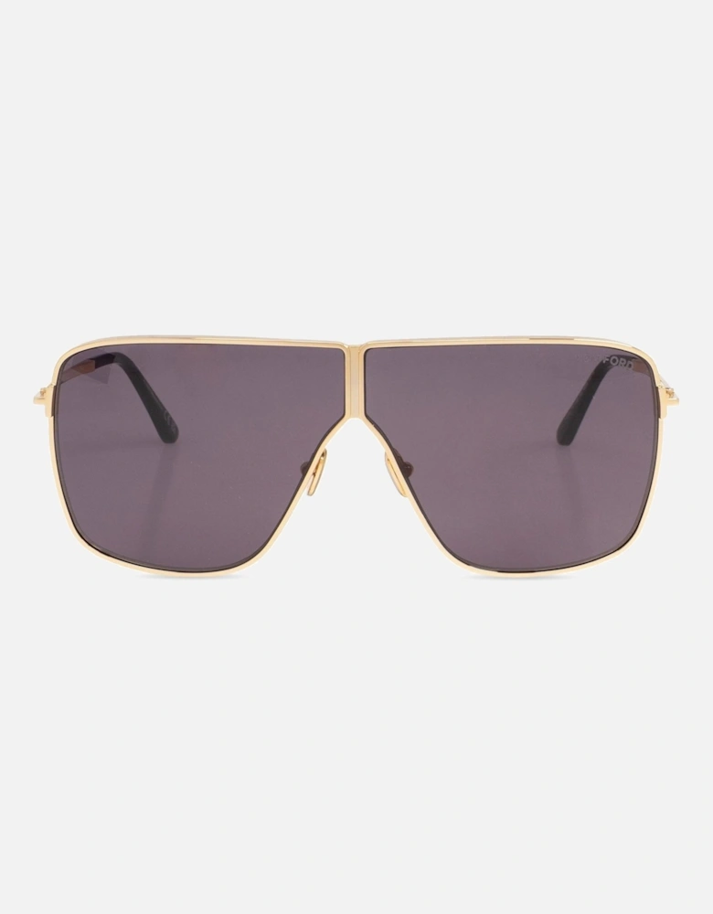 Huxley Metal Sunglasses Gold