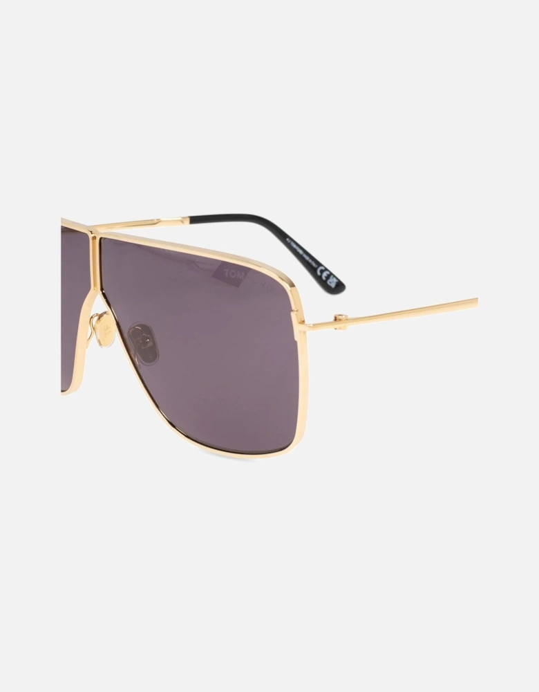 Huxley Metal Sunglasses Gold