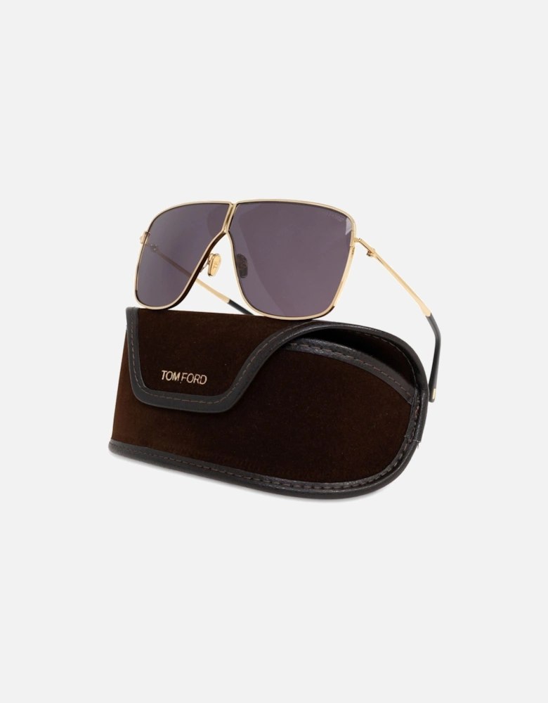 Huxley Metal Sunglasses Gold