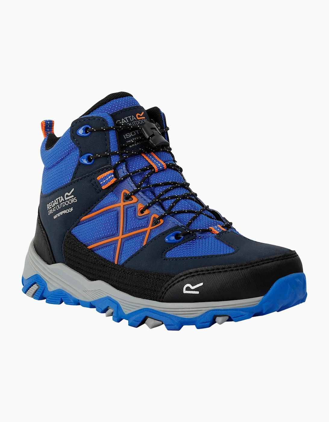 Regatta Blue/Orange Childrens/Kids Samaris Iii Walking Boots - Oxford - 3 Uk - Oxford - 100% Synthetic - Image 3
