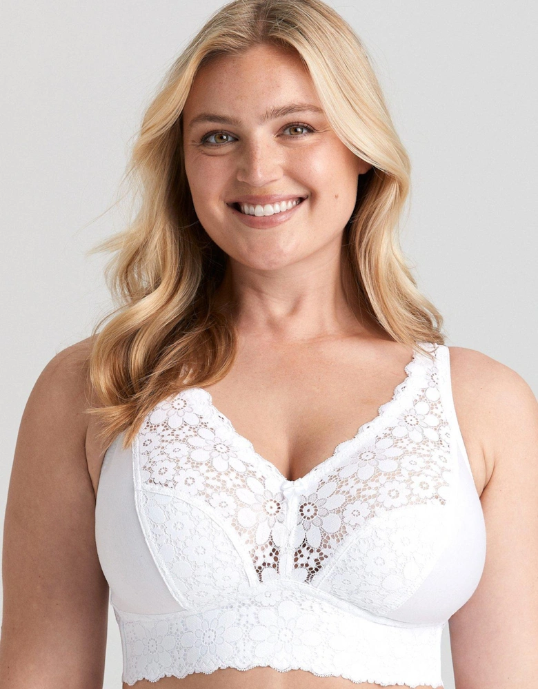 Lace Dreams Non Wire Bralette - White