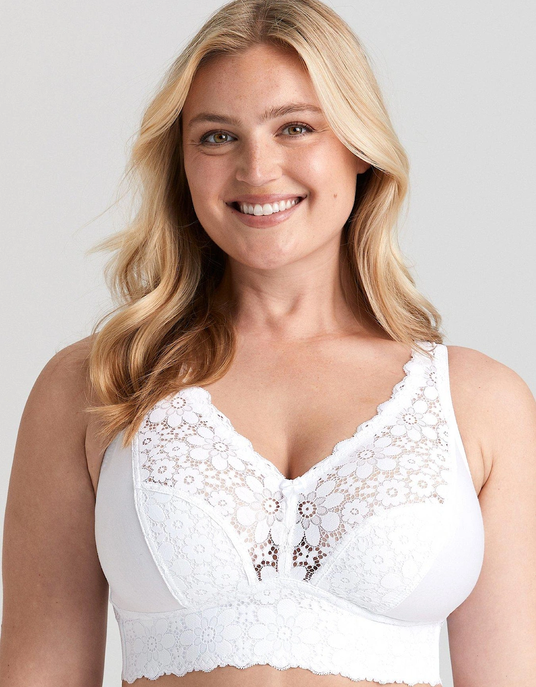 Lace Dreams Non Wire Bralette - White, 2 of 1