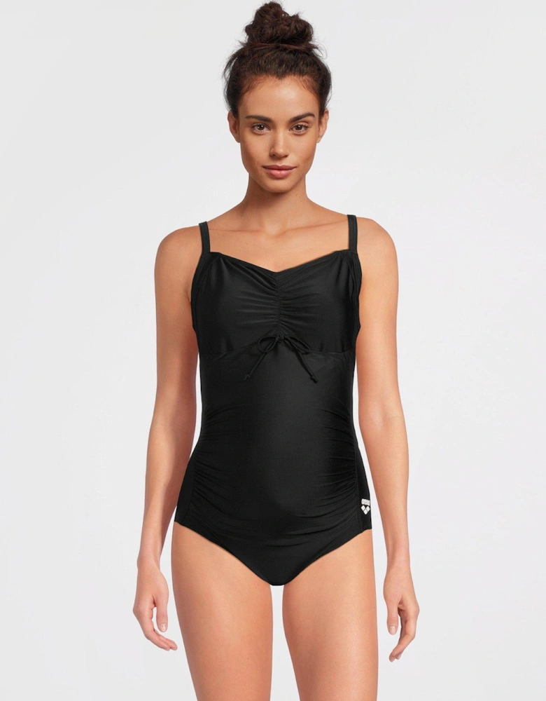 Womens Maternity Swimsuit-black