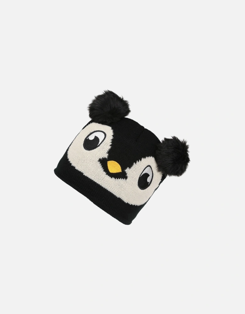 Boys Animally III Acrylic Knit Pom Pom Beanie Hat