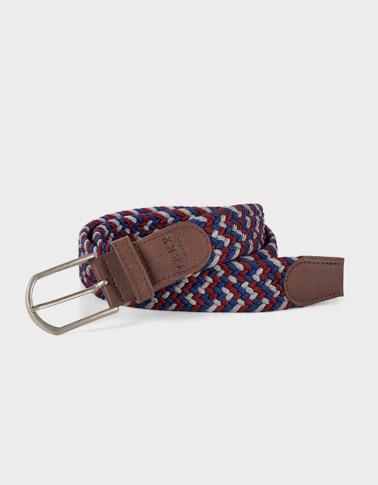 Ibex Repreve Stretch Woven Belt Burgundy