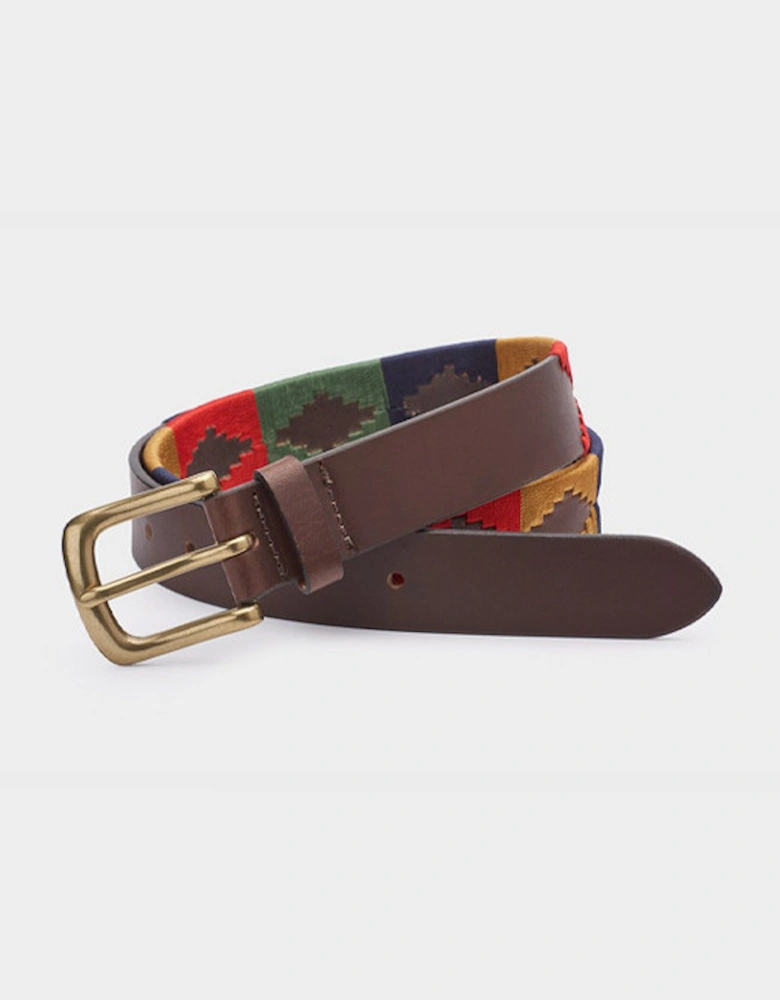 Ibex 35mm Ibex of England Polo Belt Brown/Sand/Green/Navy/Red