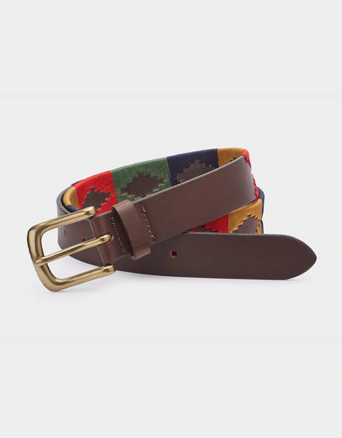 Ibex 35mm Ibex of England Polo Belt Brown/Sand/Green/Navy/Red, 2 of 1