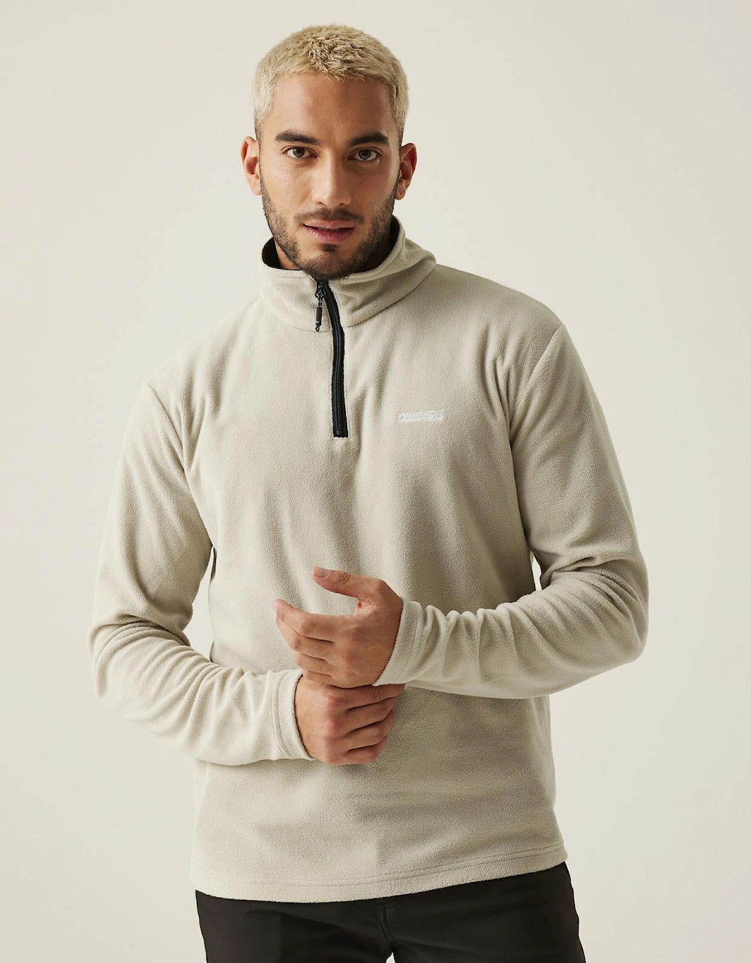 Mens Thompson Lightweight Half Zip Fleece, 2 of 1