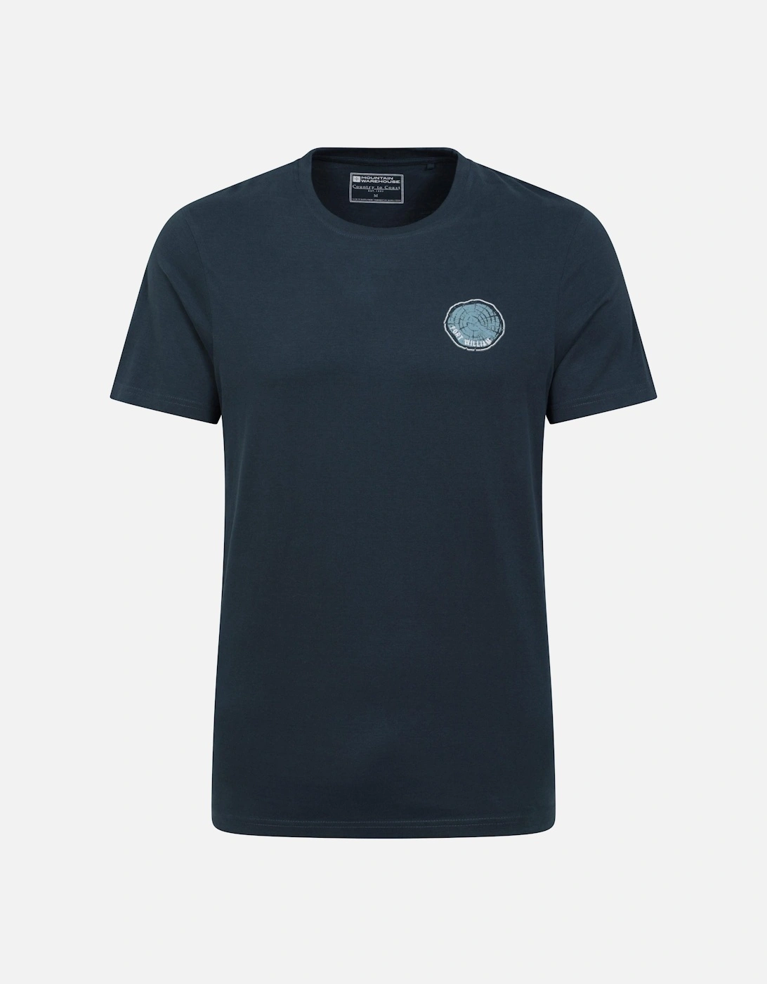 Mens Fort William Tree Ring Organic T-Shirt, 5 of 4