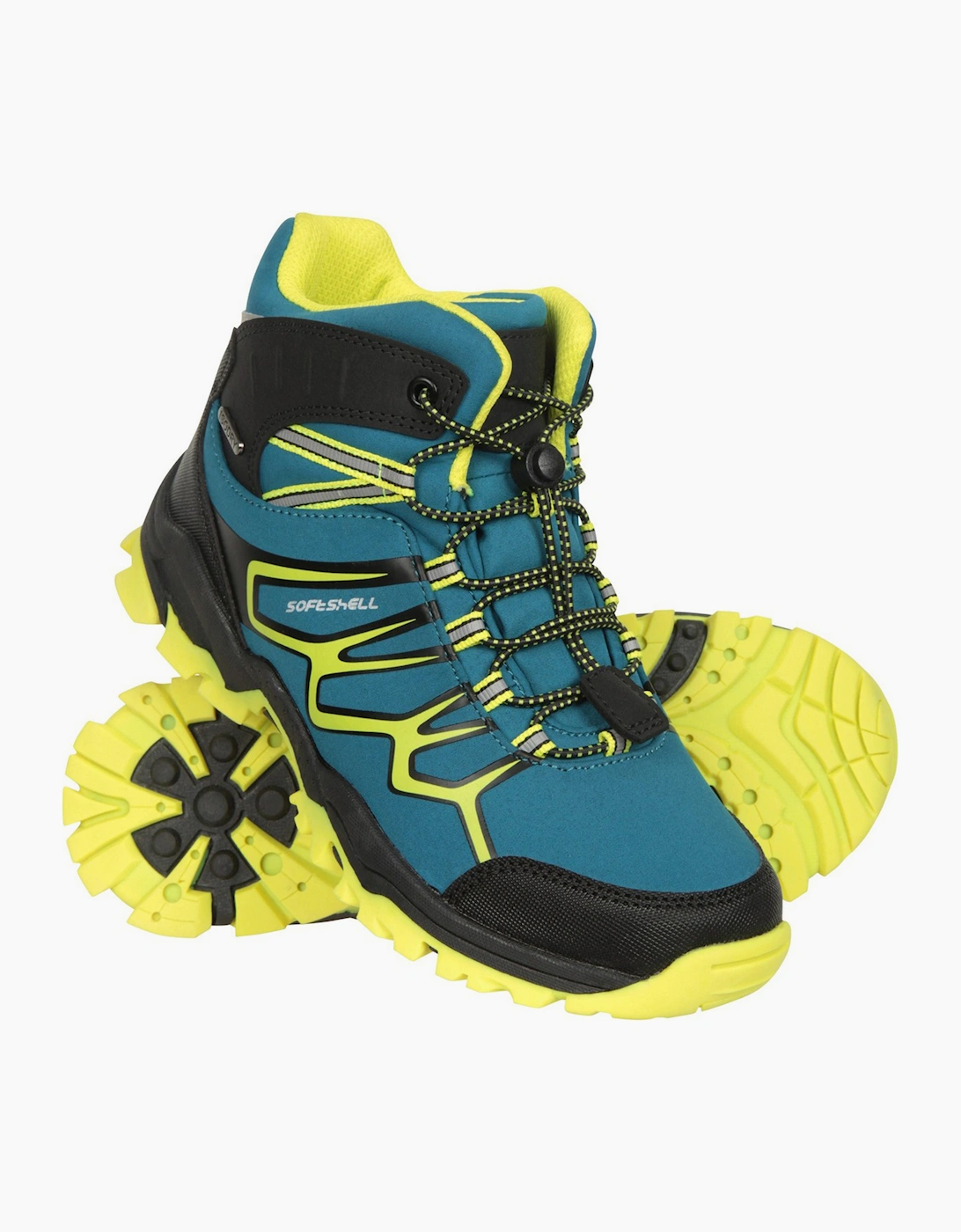 Mountain Warehouse Unisex Yellow Childrens/ Softshell Waterproof Walking Boots - Size: 10 Kids